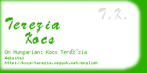 terezia kocs business card